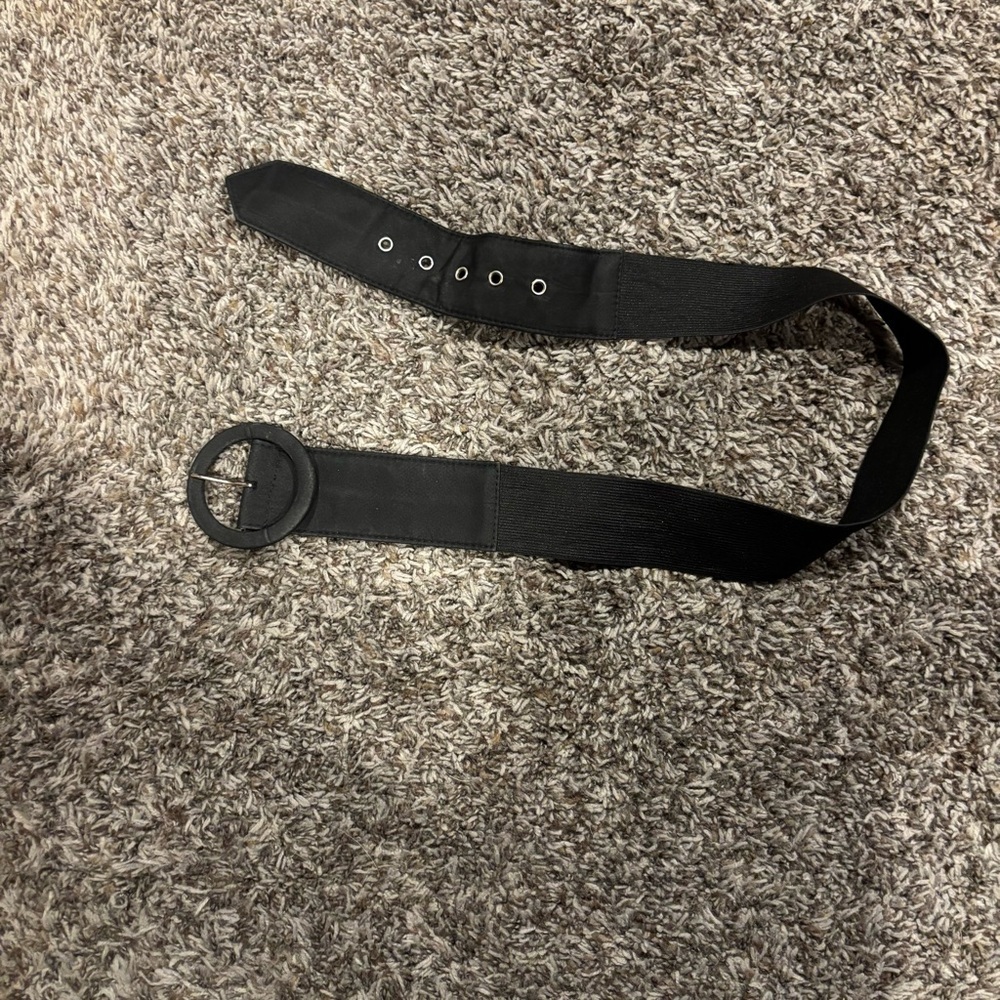 Women’s Black Elastic Belt